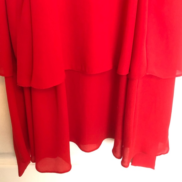 Zara Red Halter-Neck Blouse with Tie-Up Back - Picture 7 of 8